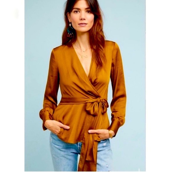 Anthropologie Tops - 👜NWT Anthropologie Brynn tie from blouse👜